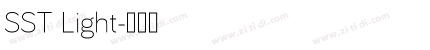 SST Light字体转换